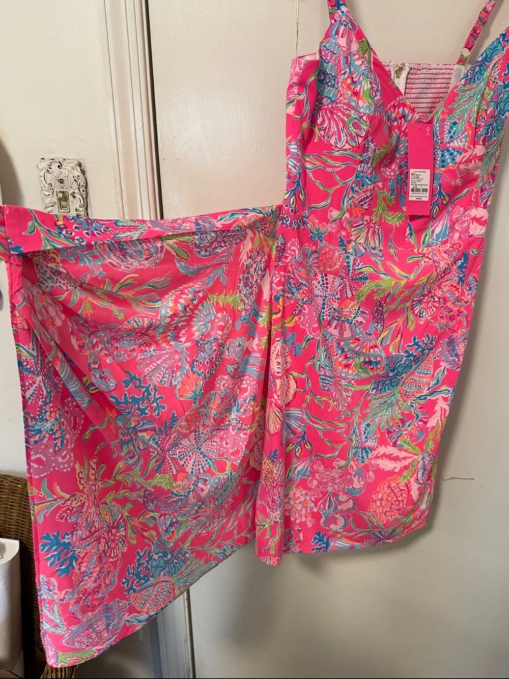 Lilly Pulitzer Scarlet Stretch Dress Pink Isle Print: Shell Me Something Good - Picture 12 of 12